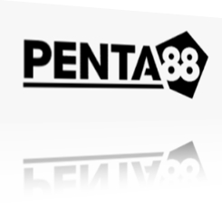 El logotipo de Penta88 en perspectiva